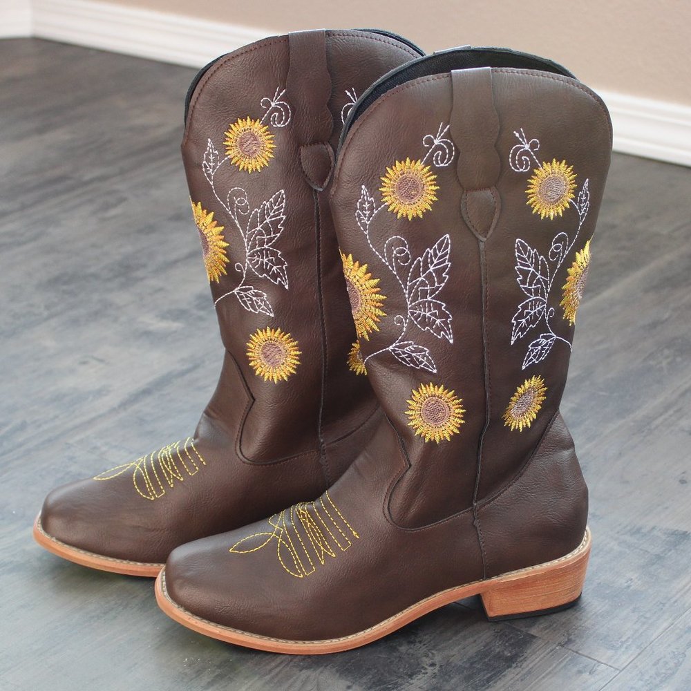 Boots - Sunflower Cowgirl Cowboy Boots